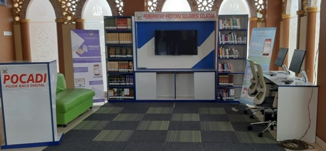 Kini di Masjid Seluruh Kabupaten/Kota di Sulsel Tersedia Pojok Baca Digital